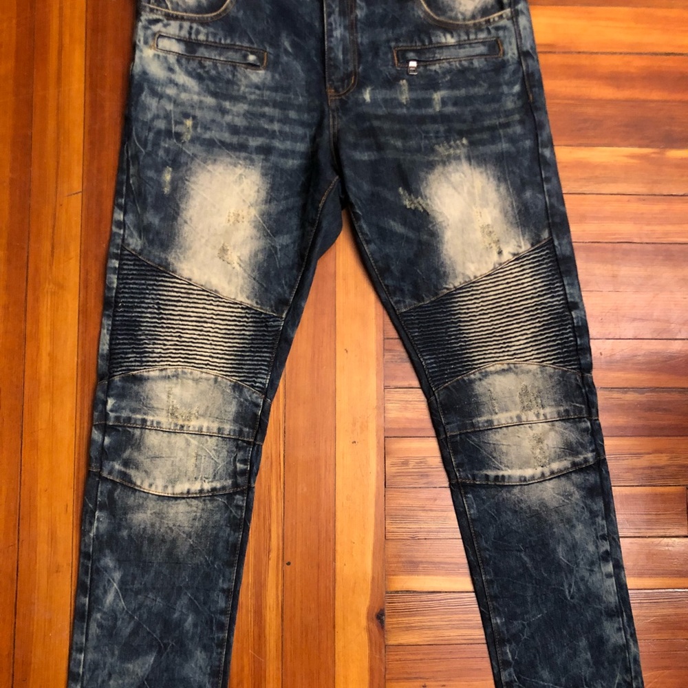 Embellish NYC biker denim